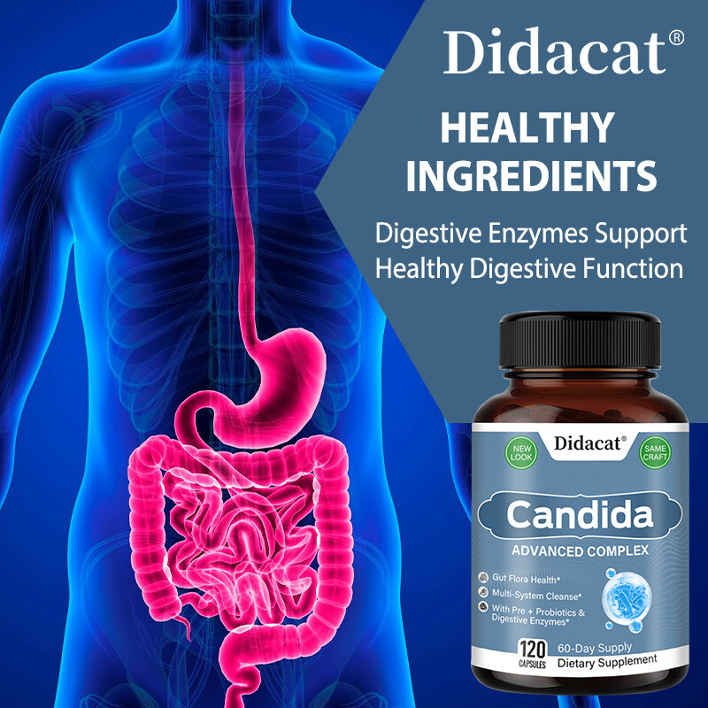 Candida Advanced Probiotic Support Intestinal Health Bacterial Balance 120 Pills
