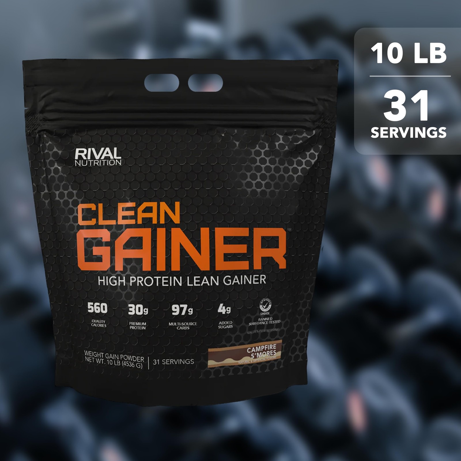 Rival Nutrition Clean Gainer I High Protein Lean Gainer Powdered Drink Mix I