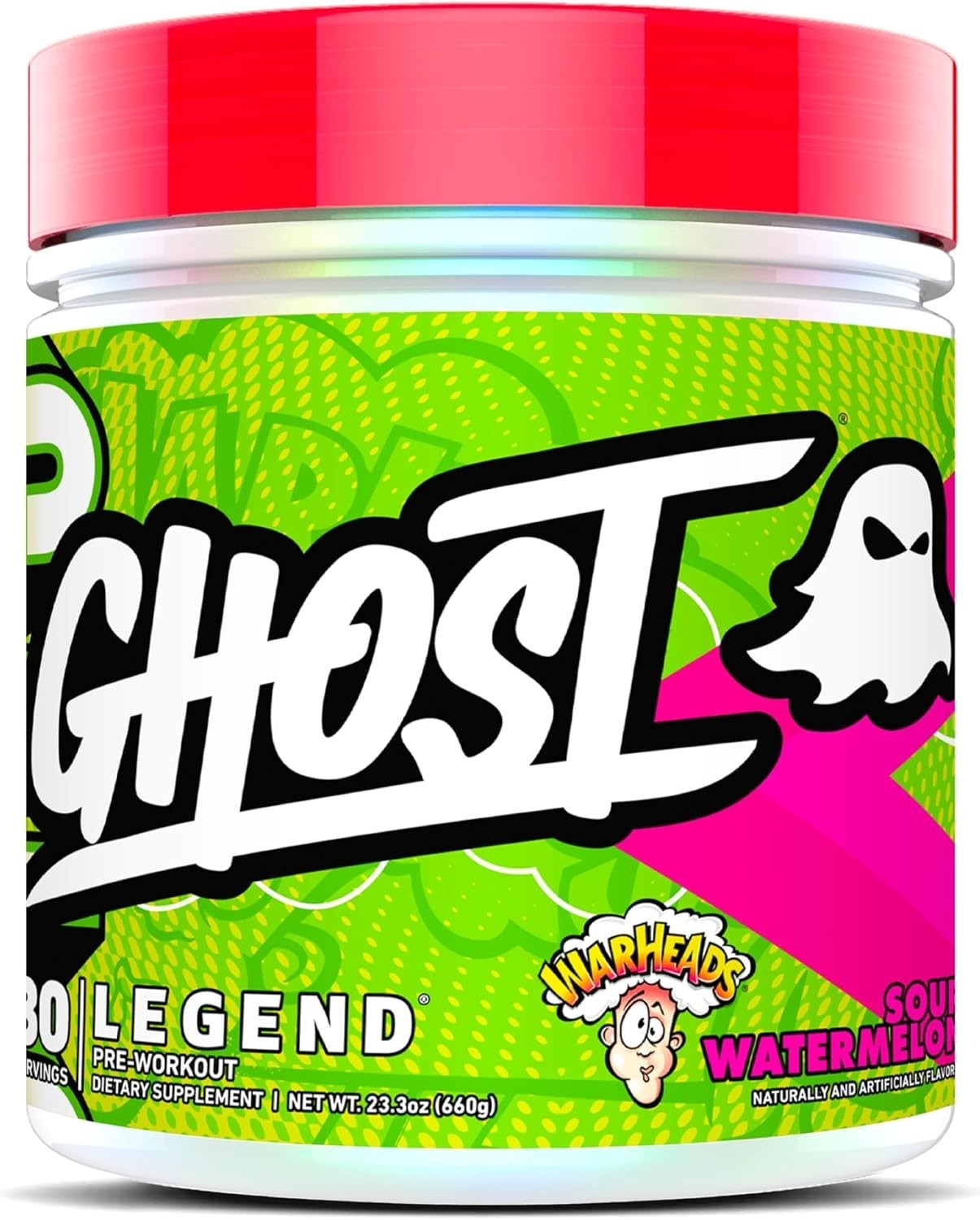 Pre-Workout Powder Sour Watermelon 30 Servings Energy Focus