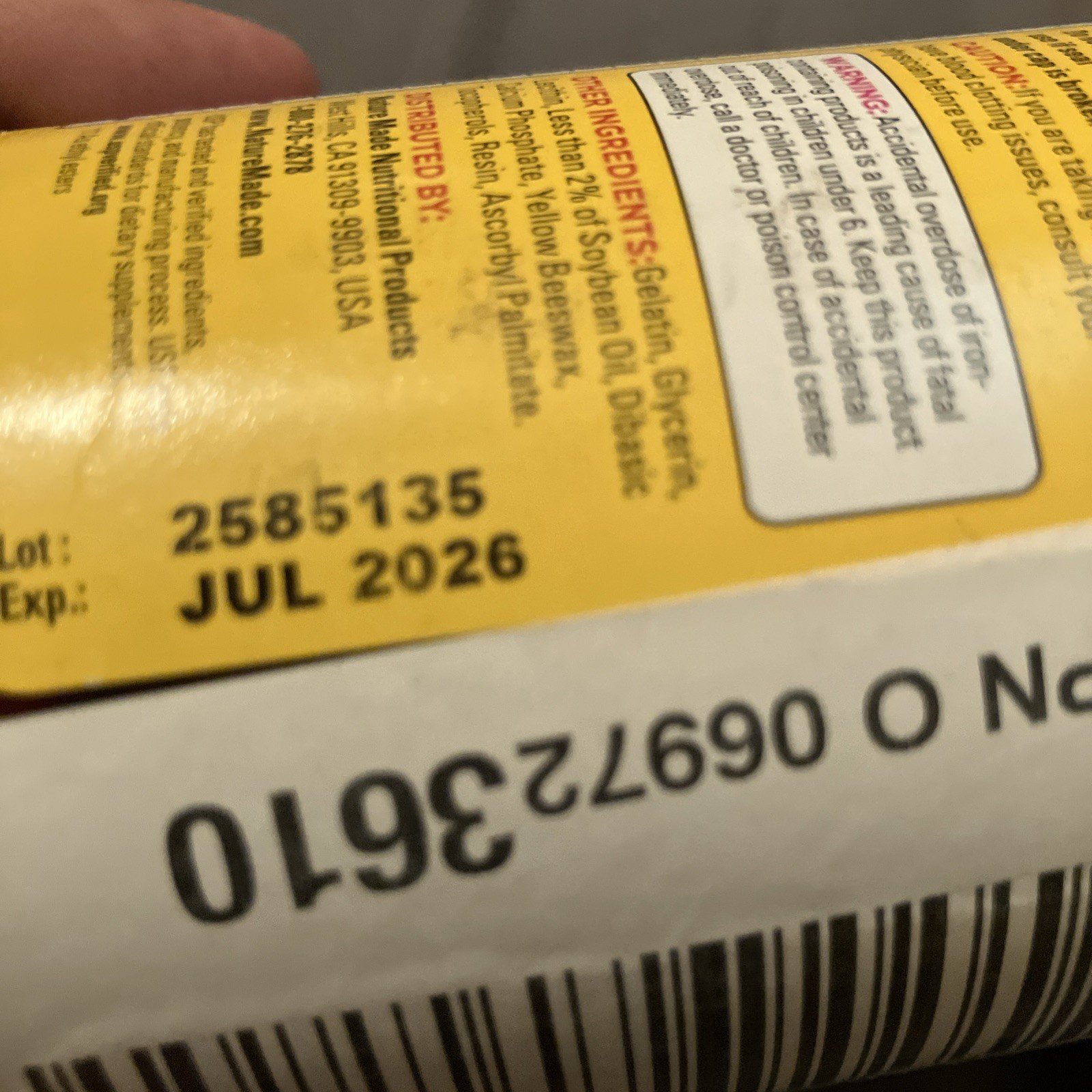 Nature Made Prenatal with Folic Acid + DHA, Daily Nutritional Support 110 count