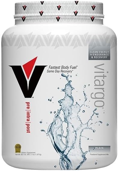 Vitargo Carbohydrate Powder, 2X Faster Absorbing, 4.4 LB Plain, Pre, Intra & …