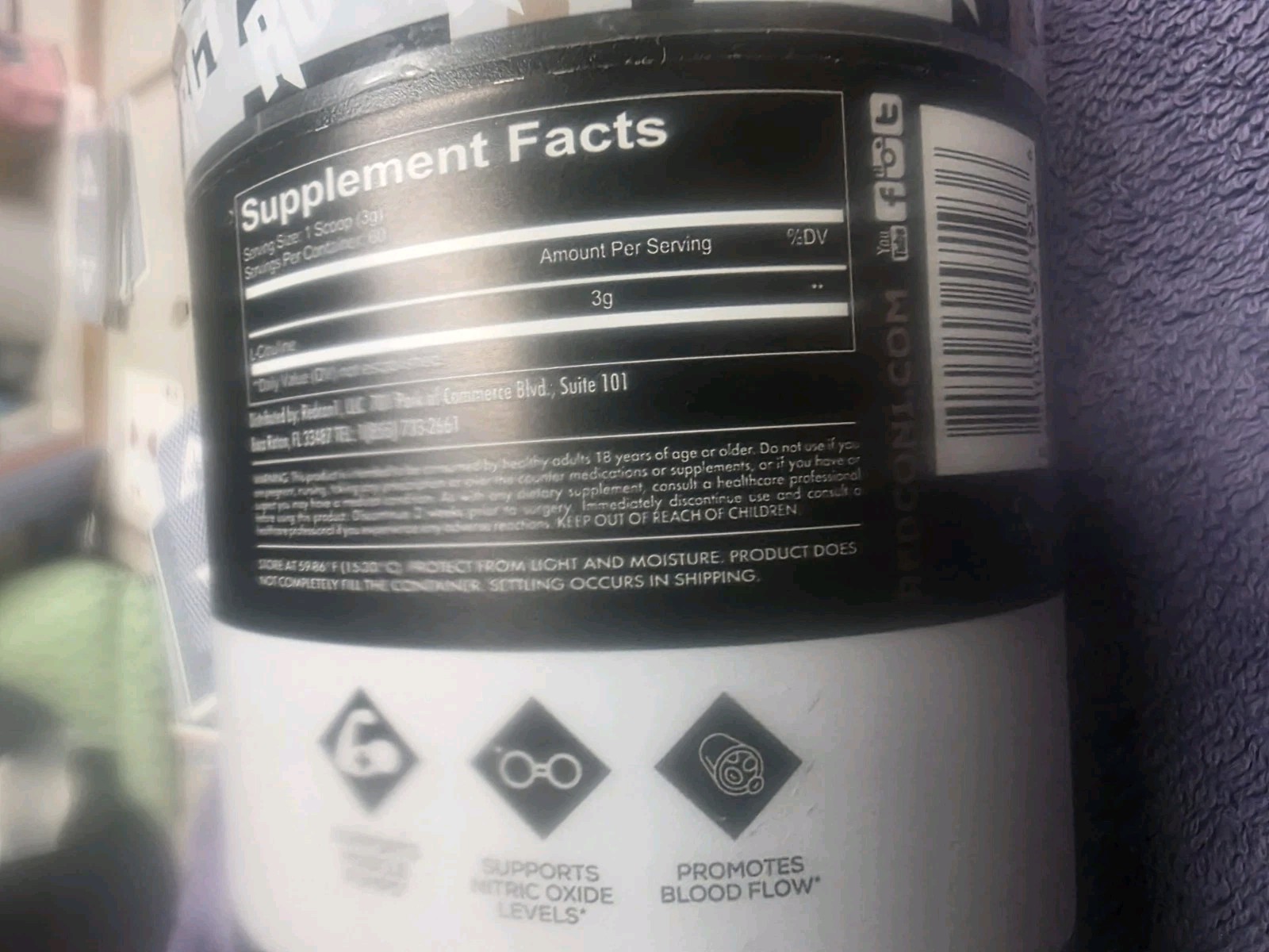 REDCON1 CREATINE MONOHYDRATE Muscle Recovery 60 Servings 5G Per Srvg Exp 06/2027