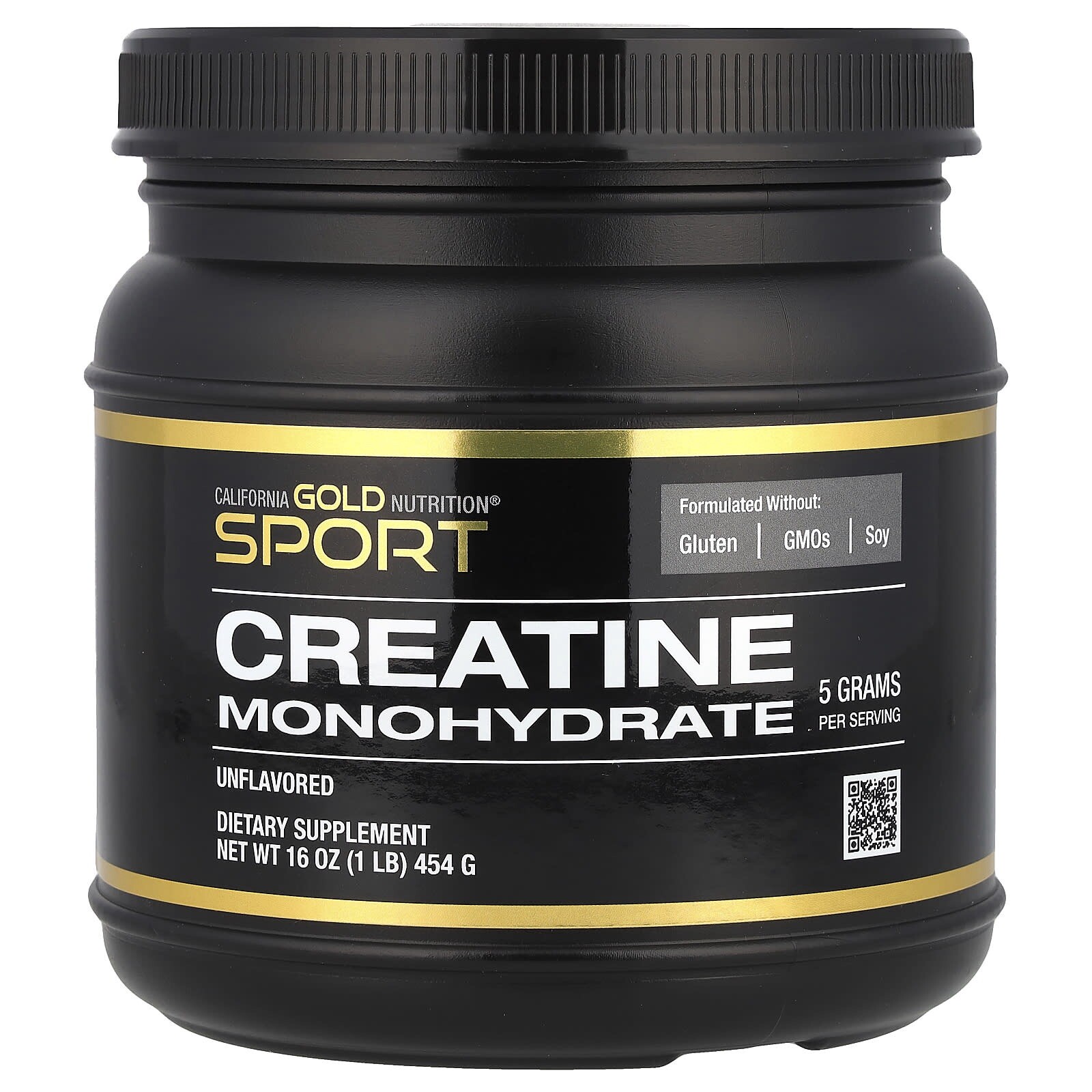California Gold Nutrition Sport, Creatine Monohydrate, Unflavored 16 oz