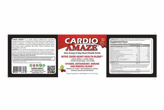 Cardio Heart Health Powder with EDTA Cherry – Free Shipping