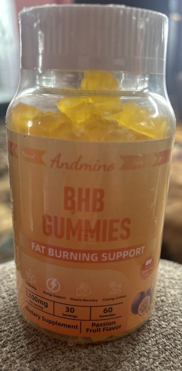 BHB Gummies 1100mg BCAA Gummies Amino Acids Supplement for Muscle Im…
