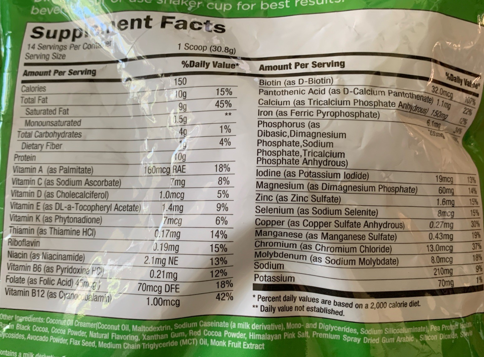2X Keto Mealshake, Chocolate Cream, 15.2 oz (431.2 grams.) each.