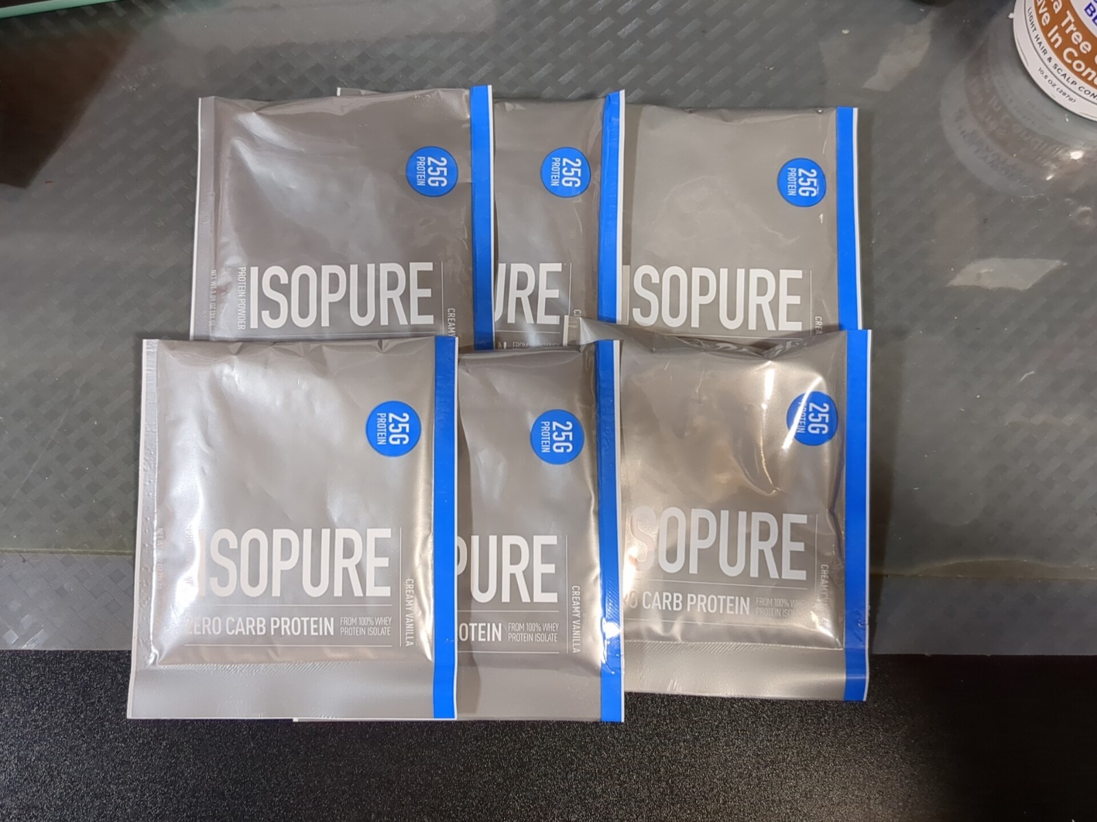 Isopure Zero Carb Protein Powder Creamy Vanilla 6 Single Serve Packets 1.09 oz