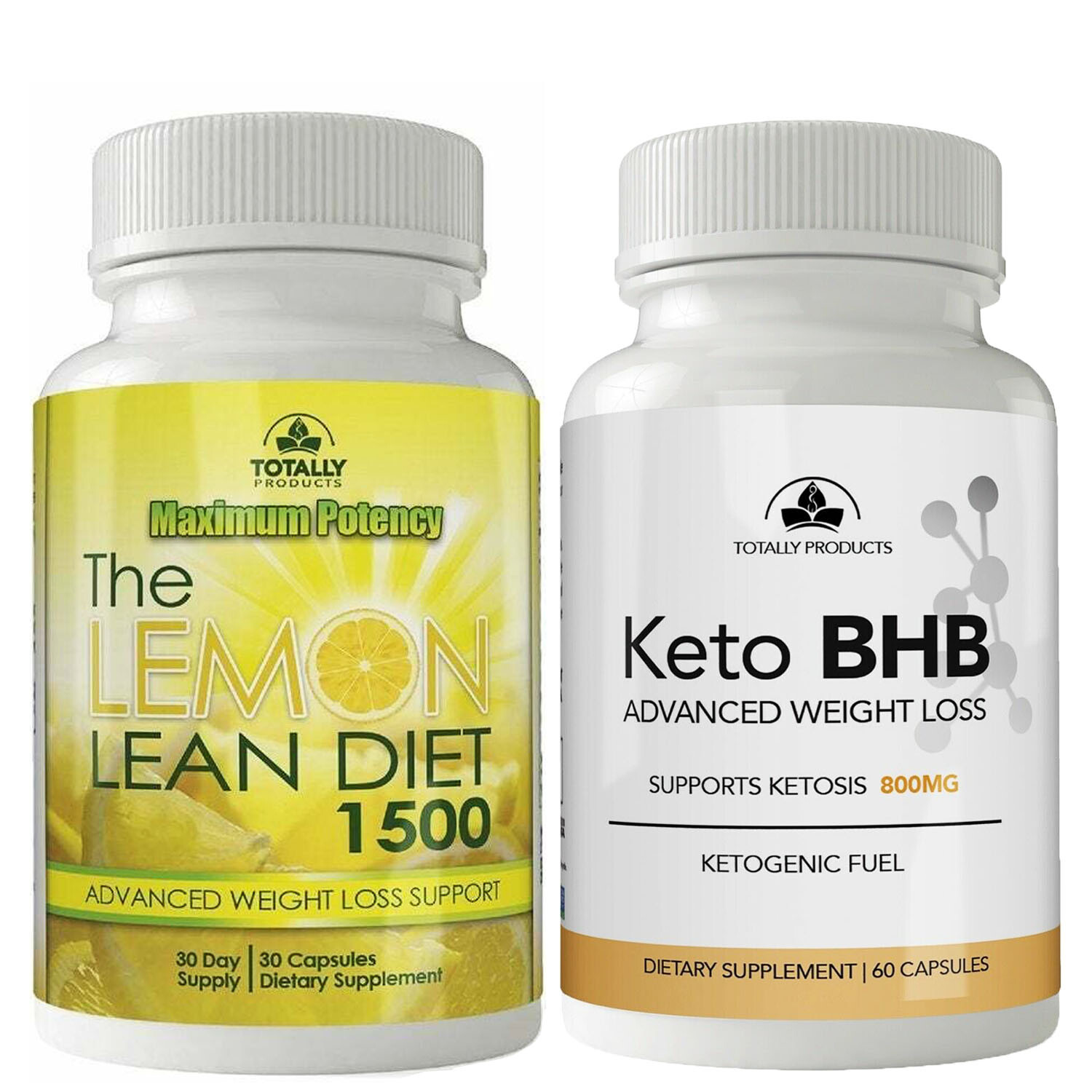 Lemon Lean Diet Maximum Potency Pure Keto BHB Weight Loss Pills Free Shipping
