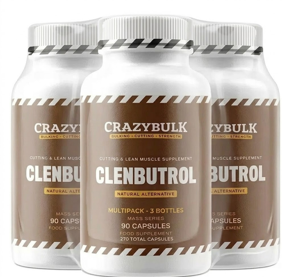 CrazyBulk CLENBUTROL – 90 Capsules CUTTING & LEAN MUSCLE MUSCLE, Pack of 3