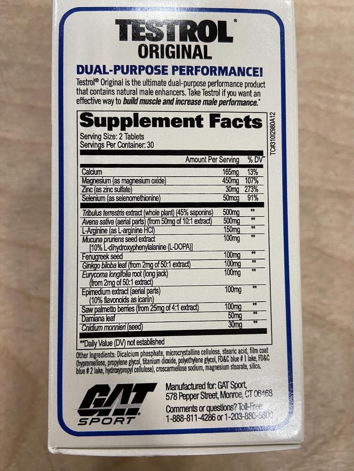 GAT Sport Testrol Original 60 Capsules