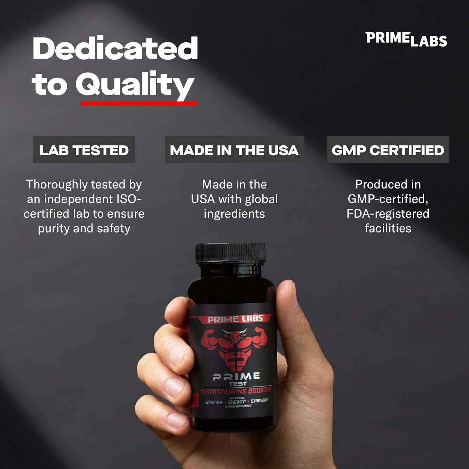 Keto-Friendly Men’s Testosterone Booster – Stamina & Muscle Growth – 60 Count
