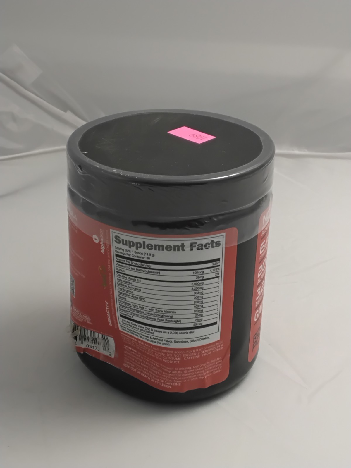 Woke Pre Workout High Stimulant Supplement Powder Rocket Pop 12.6 Oz
