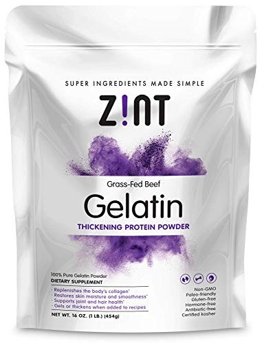 Zint Beef Gelatin Powder, Unflavored, 16 oz – Keto, Paleo, Gluten Free
