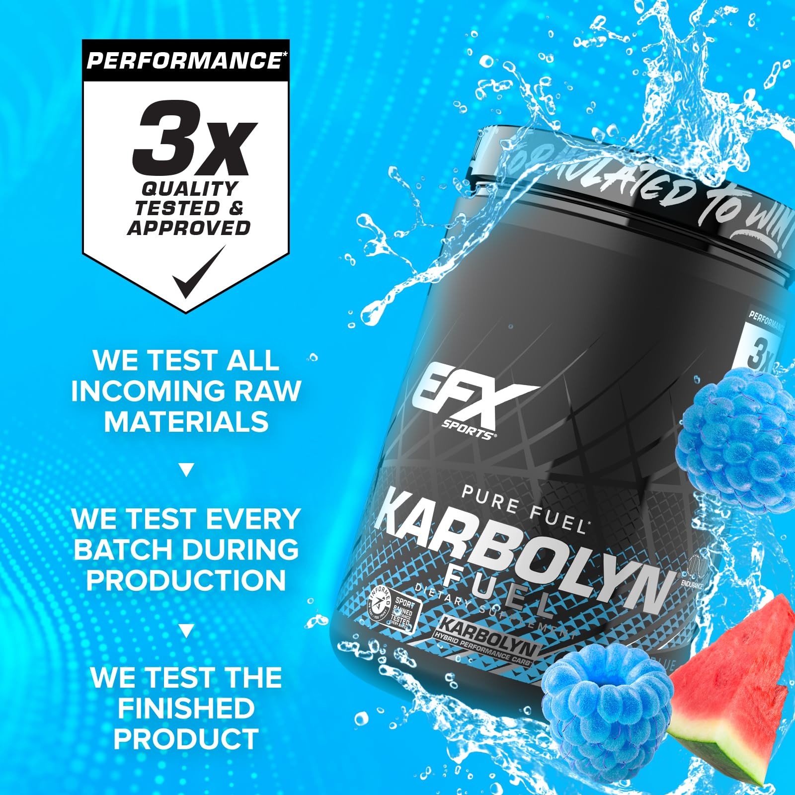 EFX Sports Karbolyn Fuel | Fast-Absorbing Carbohydrate Powder | Carb Load, Su…