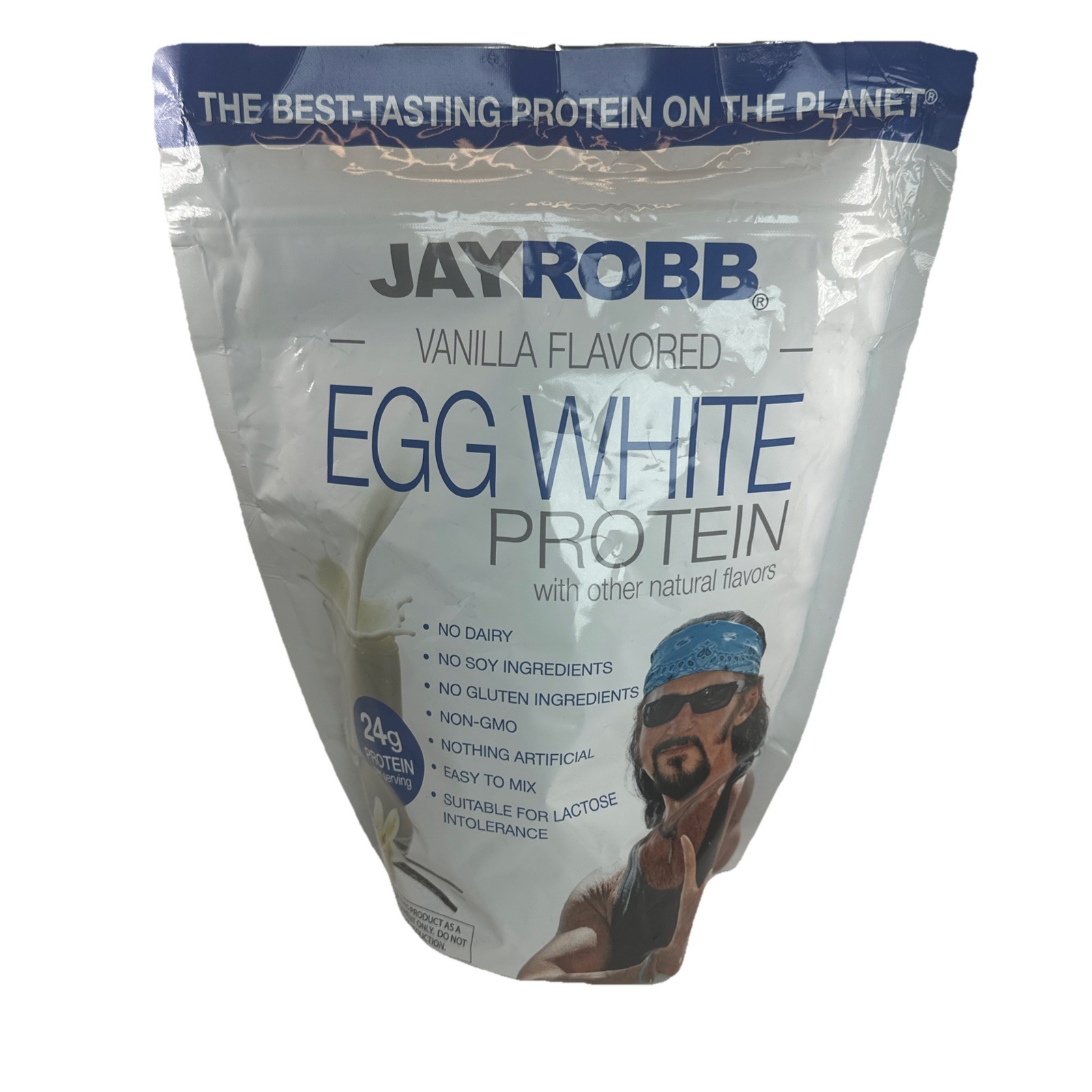 JAYROBB Vanilla Egg White Protein Powder, Low Carb, 1.5 Pound (Pack of 1) 05/27