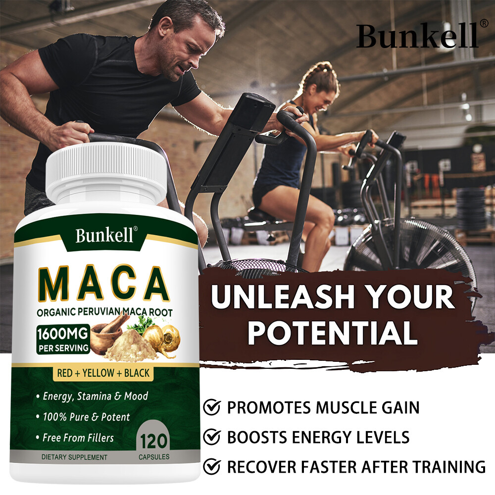 Organic Maca Capsules – Peruvian Naturals Maca Root Powder for Men & Women