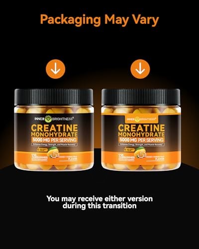 Creatine Monohydrate Gummies 5000mg 120ct Muscle Growth Energy