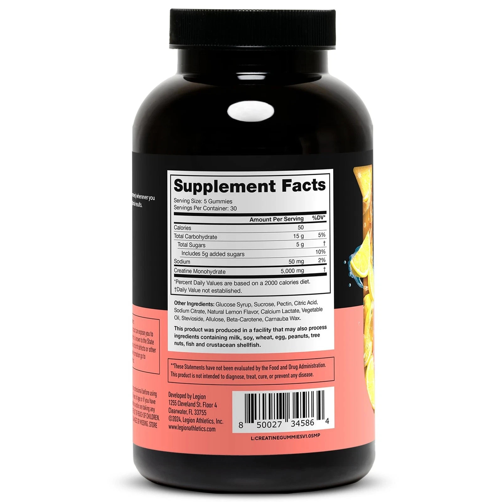 LEGION Creatine Monohydrate Gummies – Clean Chewable Creatine Supplement for …