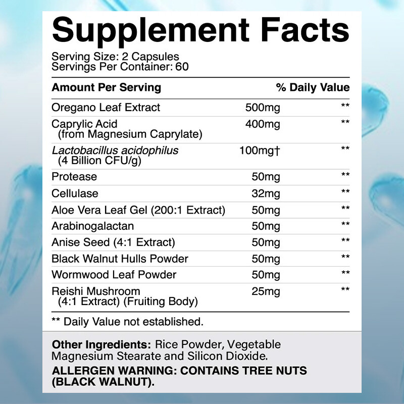 Candida Advanced Probiotic Support Intestinal Health Bacterial Balance 120 Pills