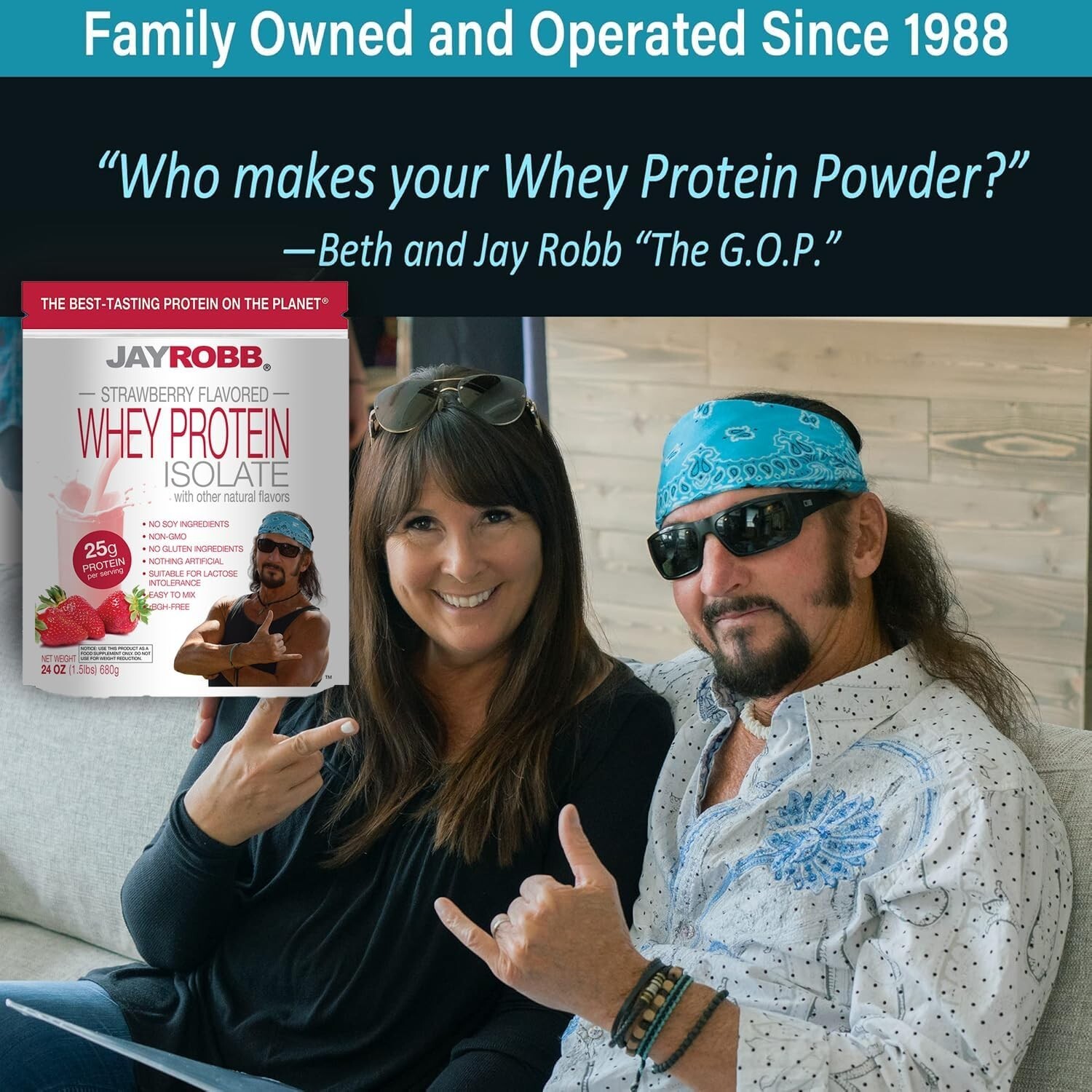 Jay Robb Whey Isolate Protein Powder – Keto, Low Carb, Gluten Free