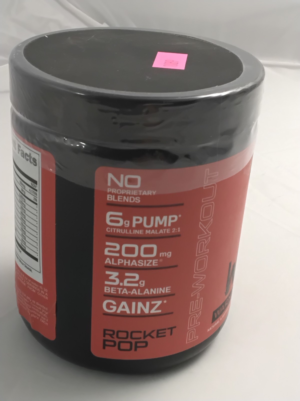Woke Pre Workout High Stimulant Supplement Powder Rocket Pop 12.6 Oz