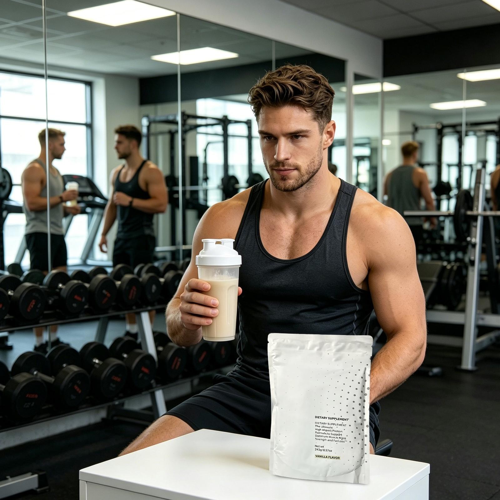 Apex Labs Muscle Defense Dietary Supplement, Vanilla – 8.57 oz – New