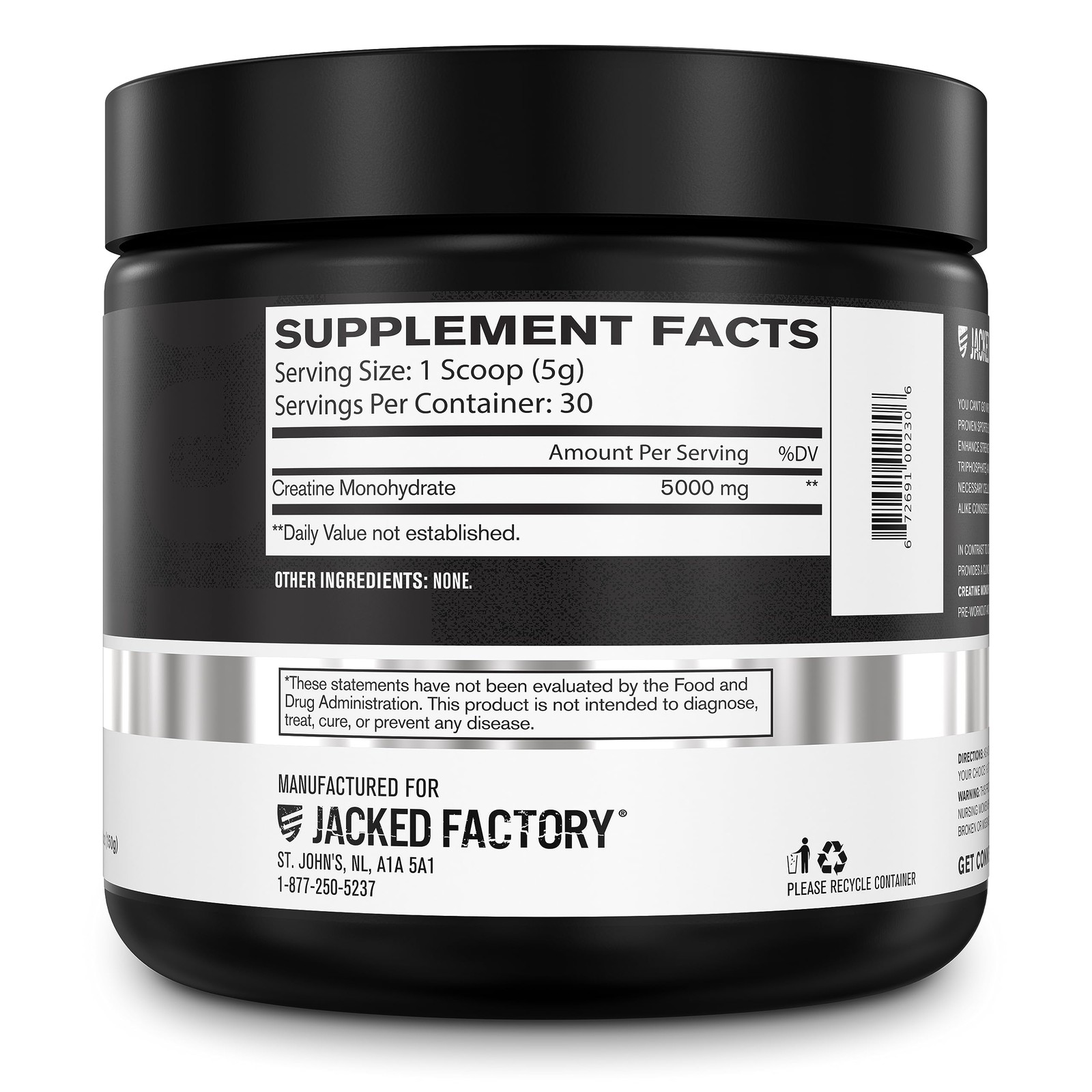 Creatina Monohidratada 150g Suplemento En Polvo Para Ganar Músculo 30 Porciones