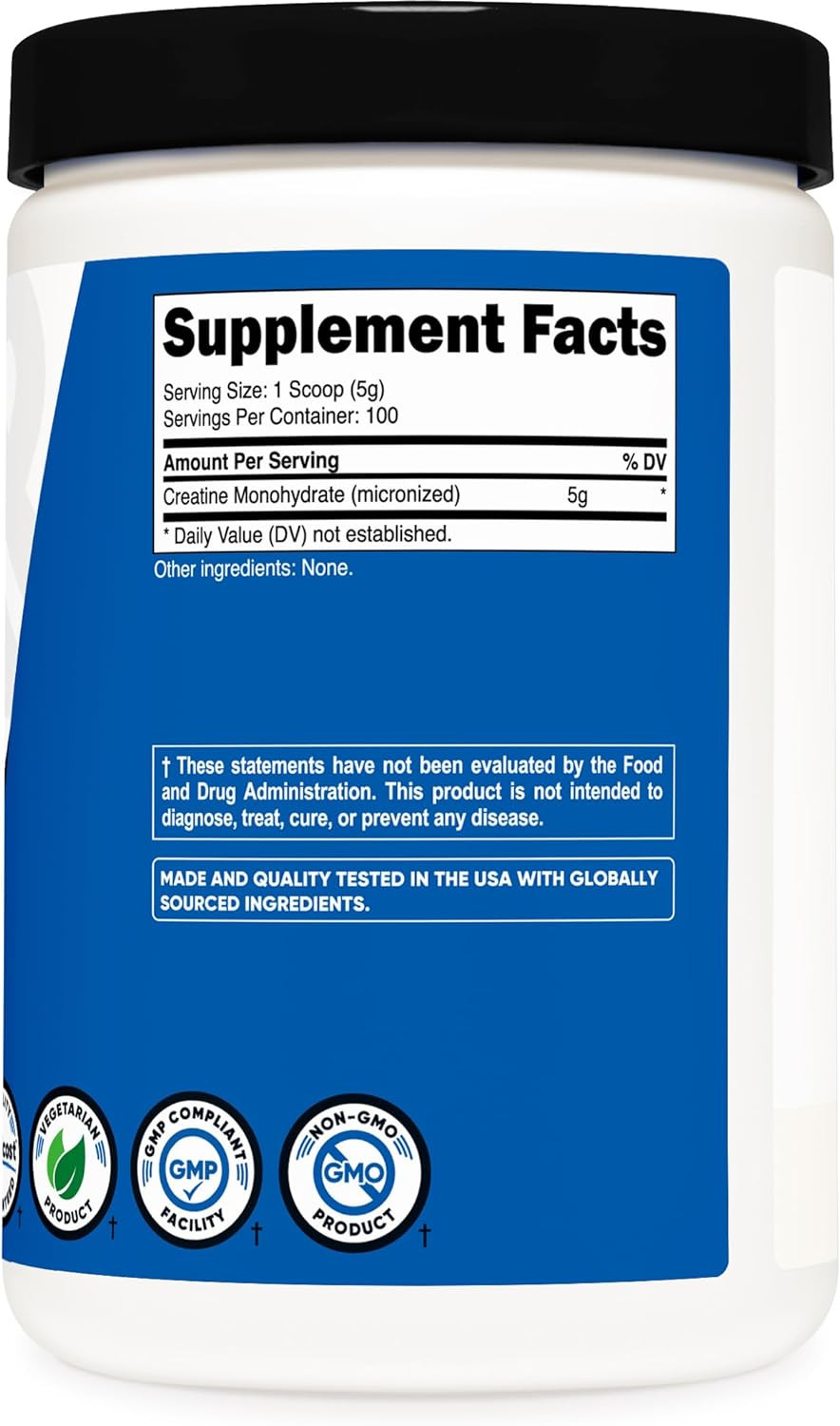 Nutricost Creatine Monohydrate Micronized Powder 5000mg Creatine per Serving