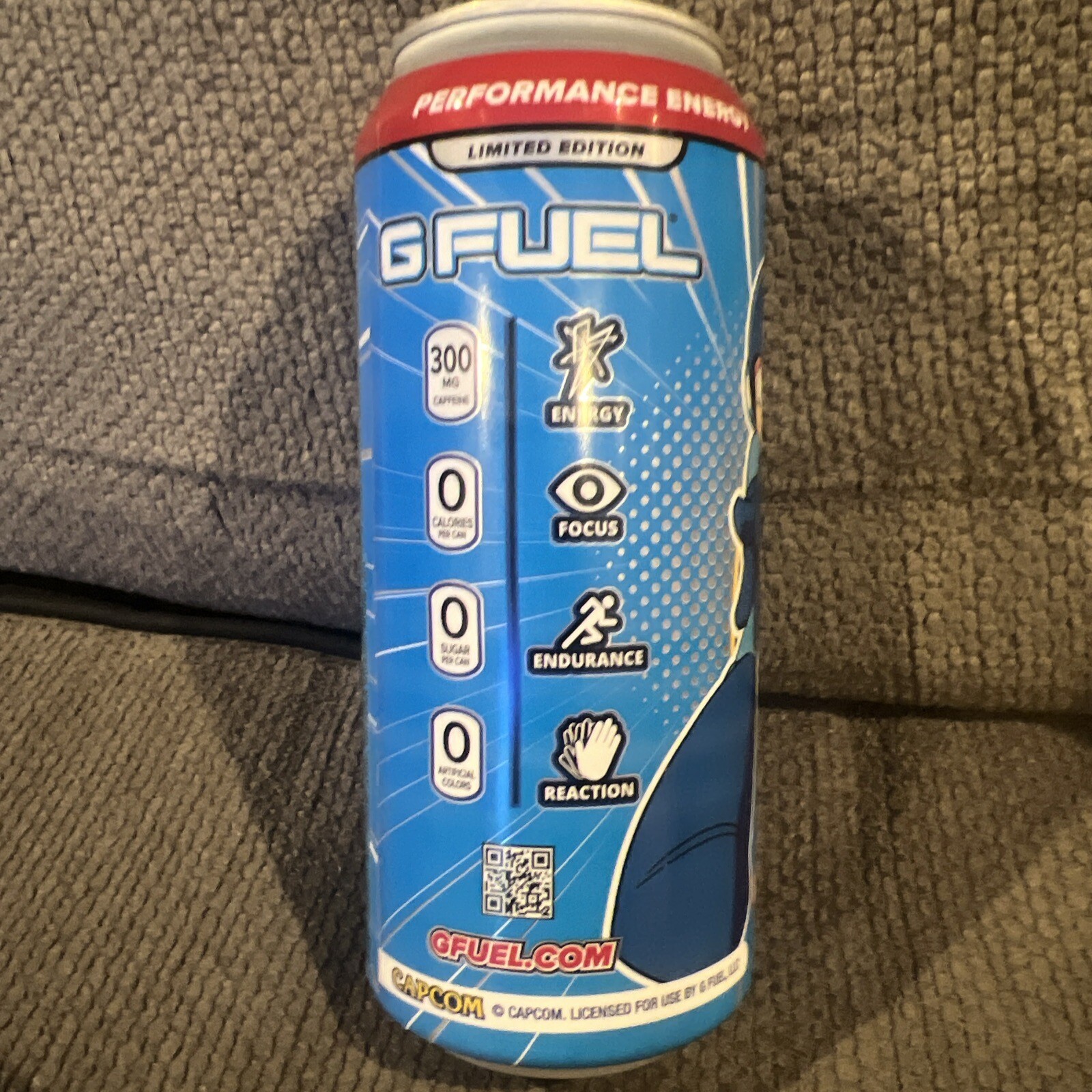 Megaman Blue Bomber Slushee G Fuel Energy Drink Full 16 FL OZ Limited Edition