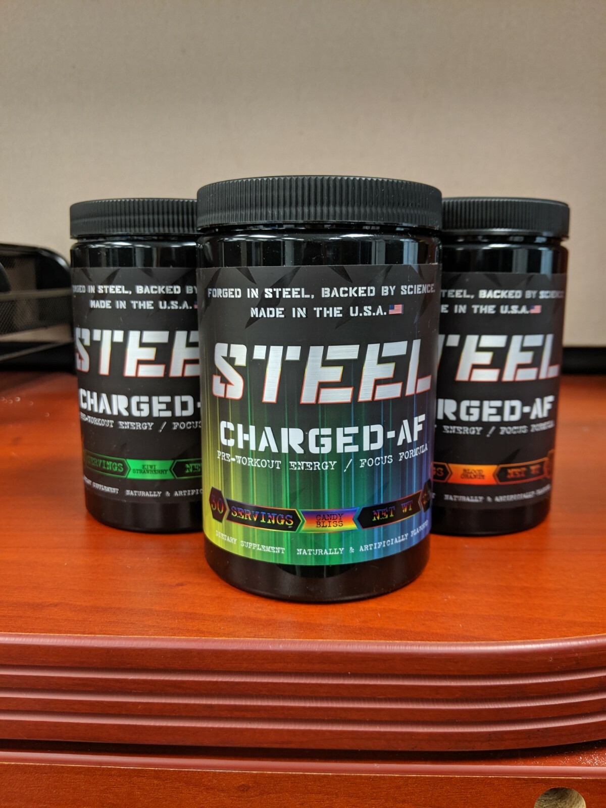 Steel Supplements Amped-AF, Charged-AF, Shredded-AF, Focused-AF – THE OG LINE