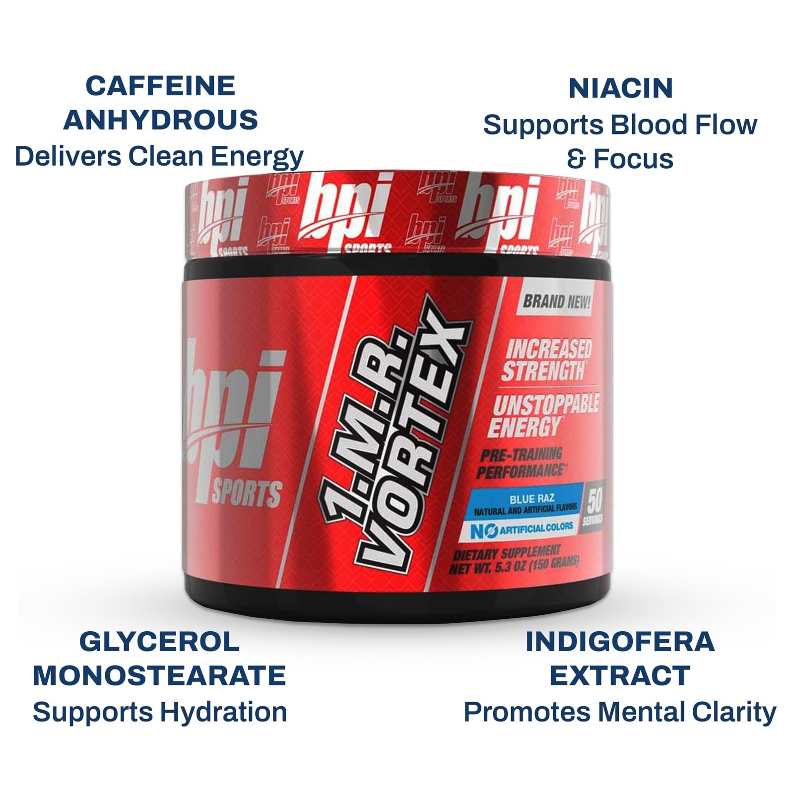 Bpi Sports 1.M.R Vortex Pre Workout Powder High Stim Preworkout For Men Women