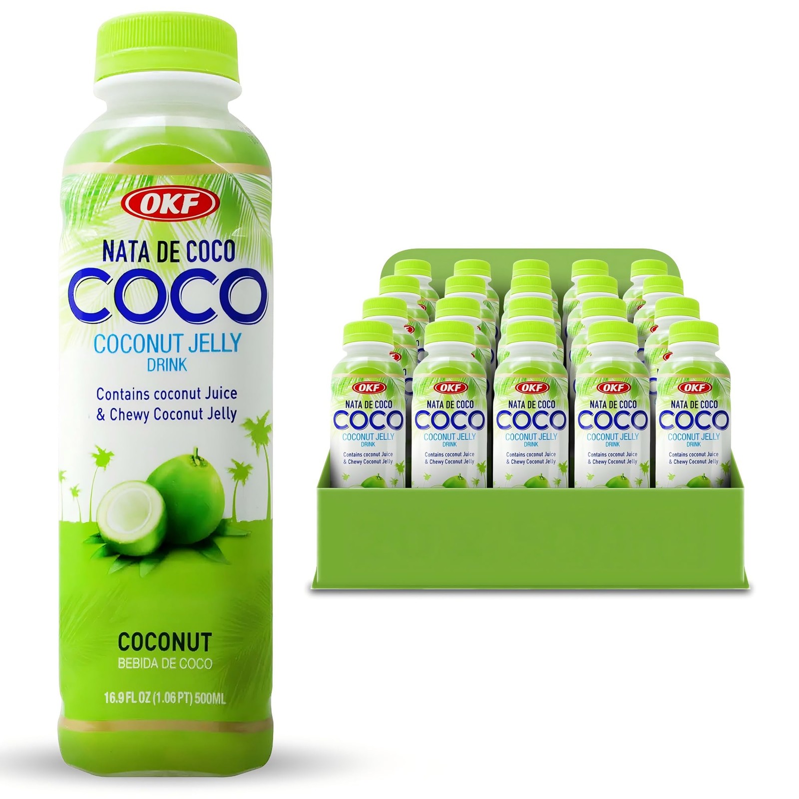 Coconut Water Original with Chewy Coconut Jelly, No Preservatives, No Artific…