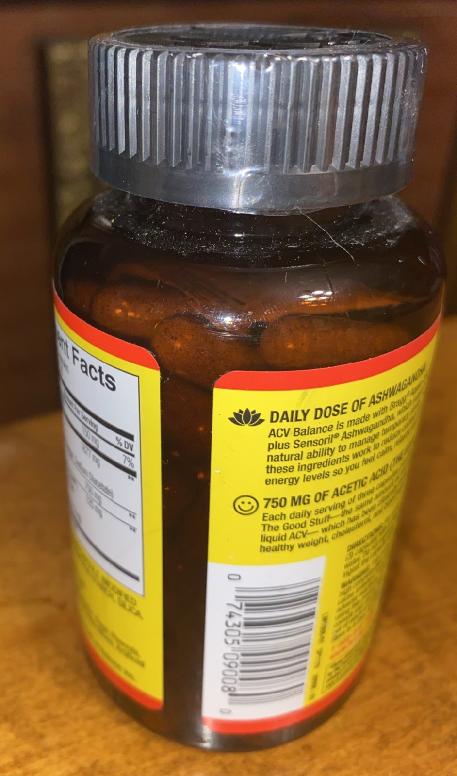 Apple Cider Vinegar + Ashwagandha, 90 Capsules