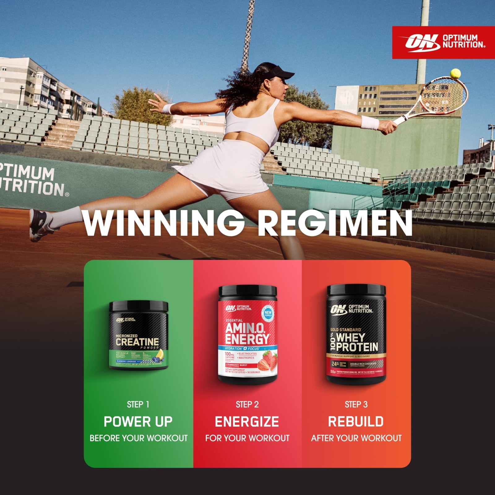 Amino Energy Powder with BCAA, Electrolytes & Caffeine – Juicy Strawberry, 30 Se