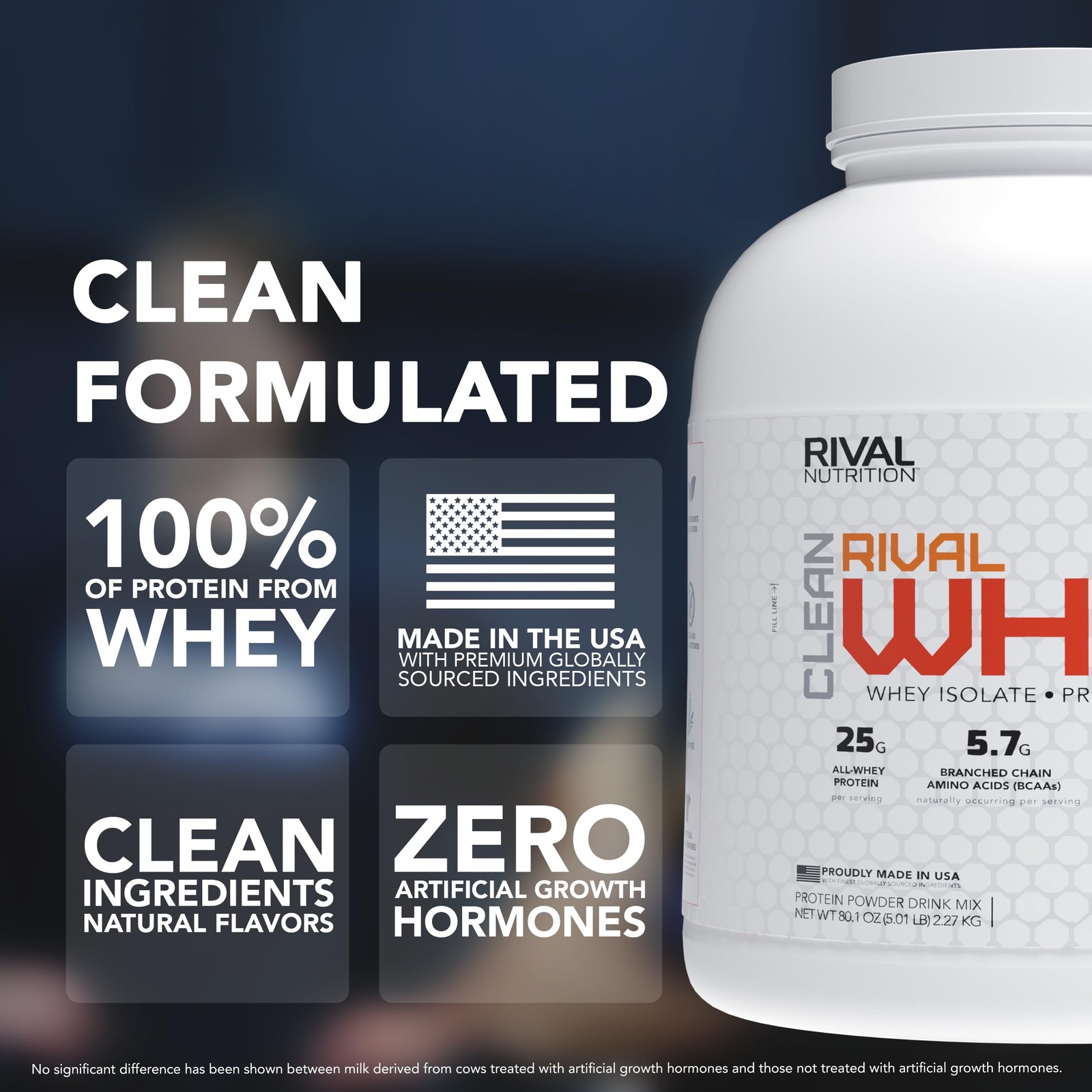 Rival Nutrition Clean Rival Whey Salted Caramel Protein Powder I Whey Isolate