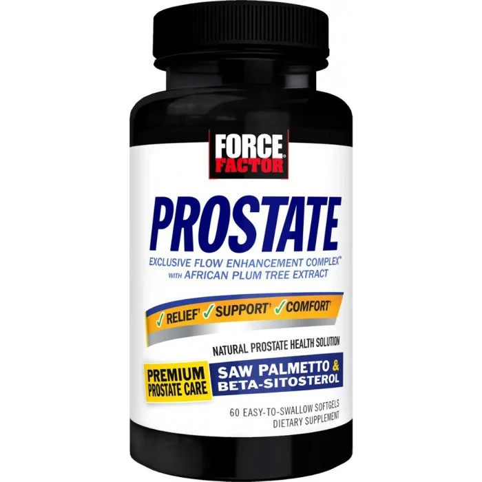 Force Factor Prostate Softgels – Saw Palmetto 60 Count Exp 2028+