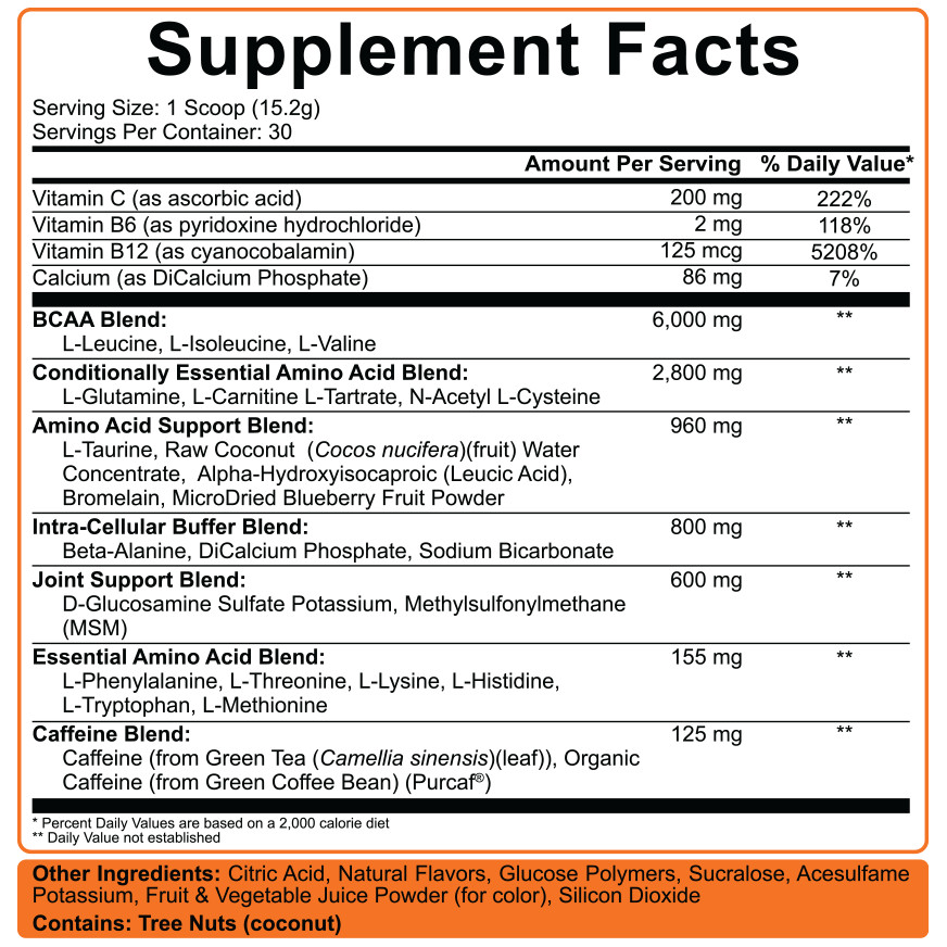 5% Nutrition Rich Piana All Day You May | CAFFEINATED | BCAA AMINO ALL FLAVORS