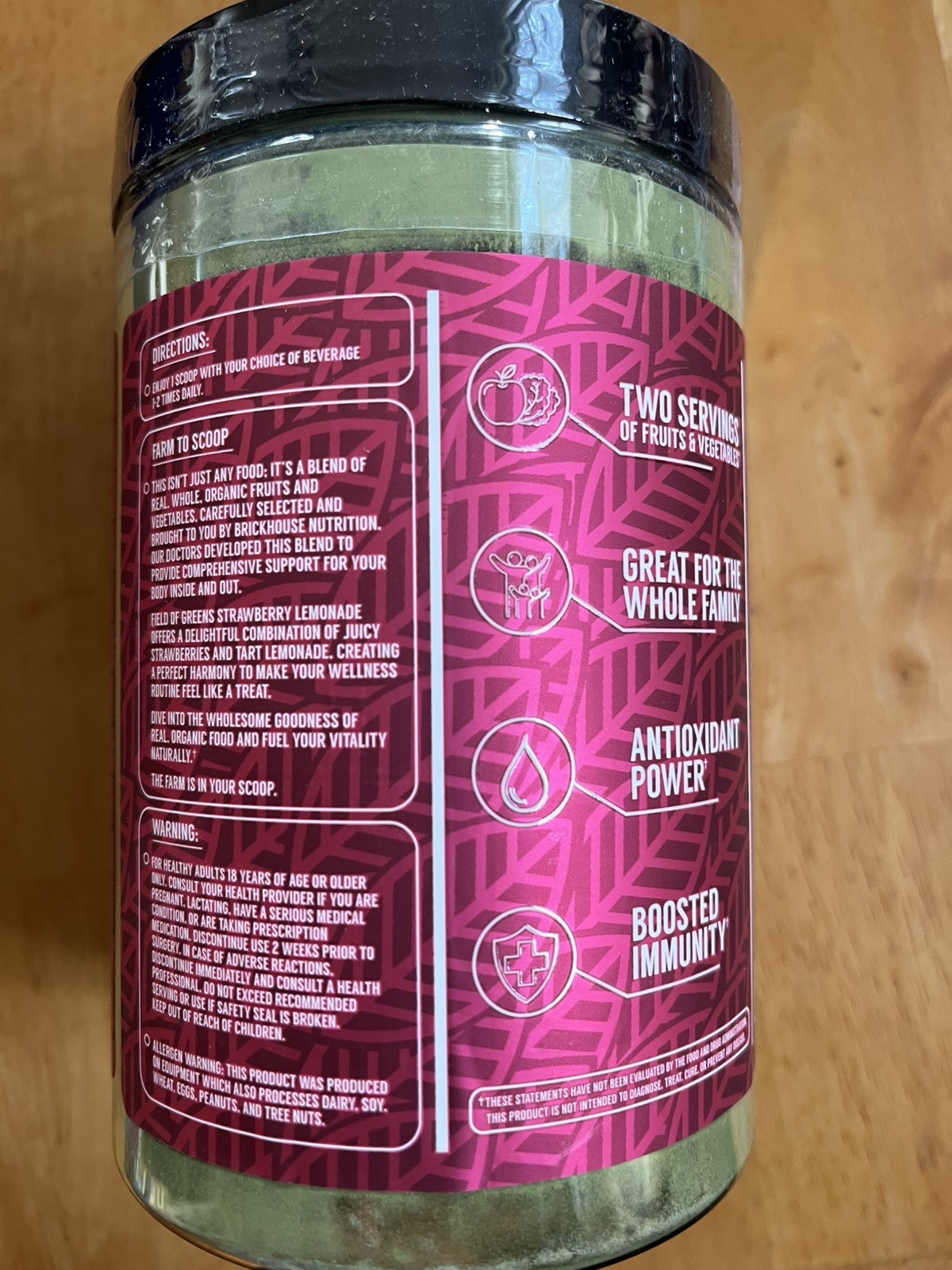 Brickhouse Nutrition Field Of Green SuperPowder 12 oz