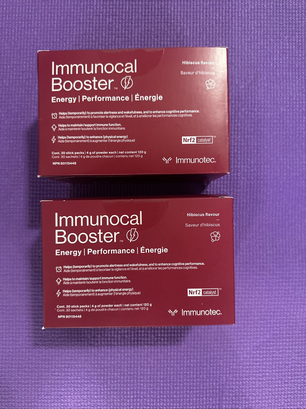 Immunocal Booster Energy (2 Packs) – New – Free Shipping – Exp 10/2027 HIBISCUS