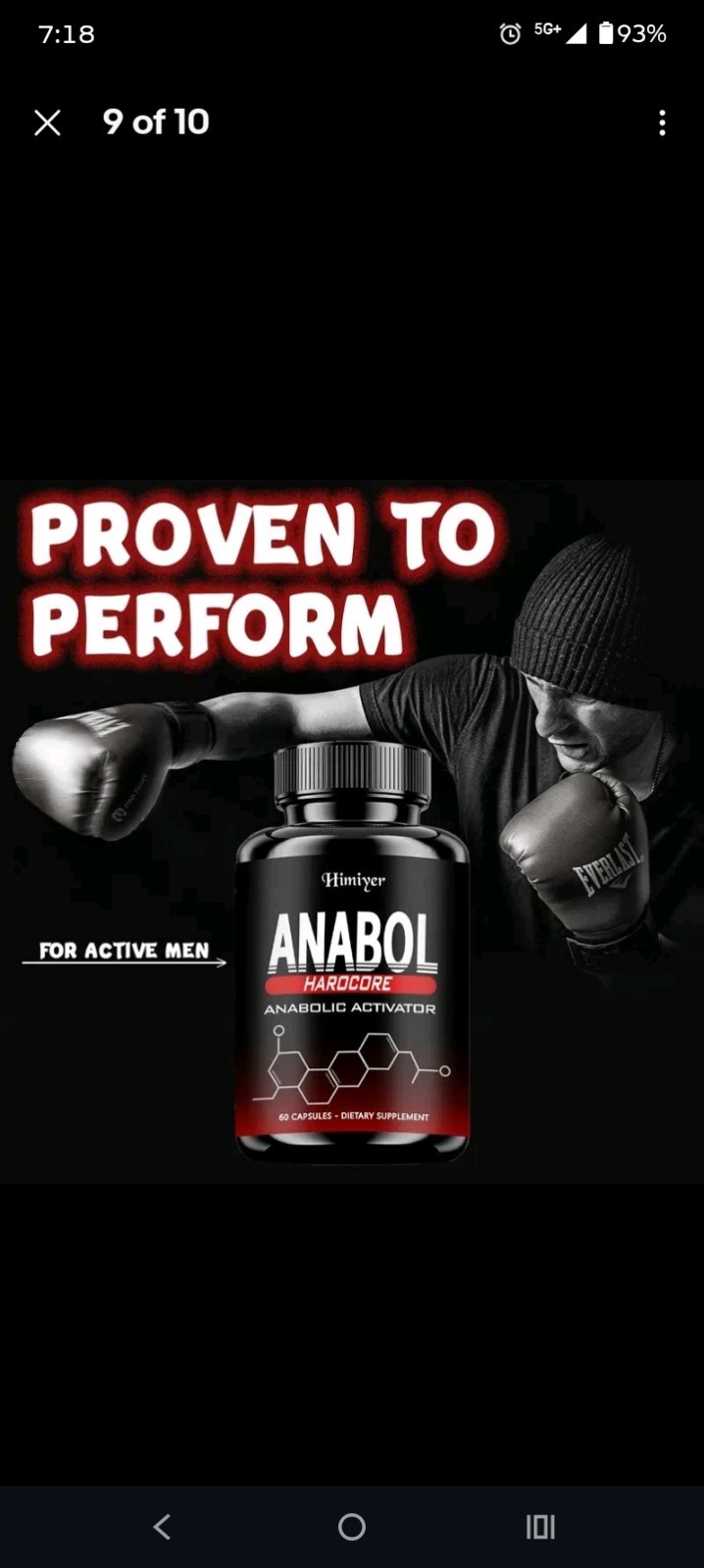 Anabol Hardcore Muscle Builder Mental Clarity 2 Pack Made In the USA FDA