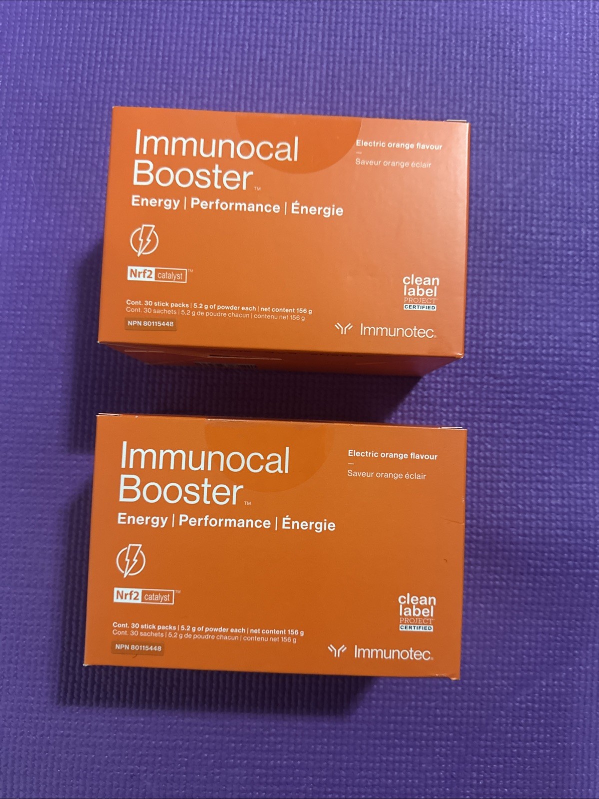 Immunocal Booster Energy (2 Packs) – New – Free Shipping – Exp 08/2027 ORANGE