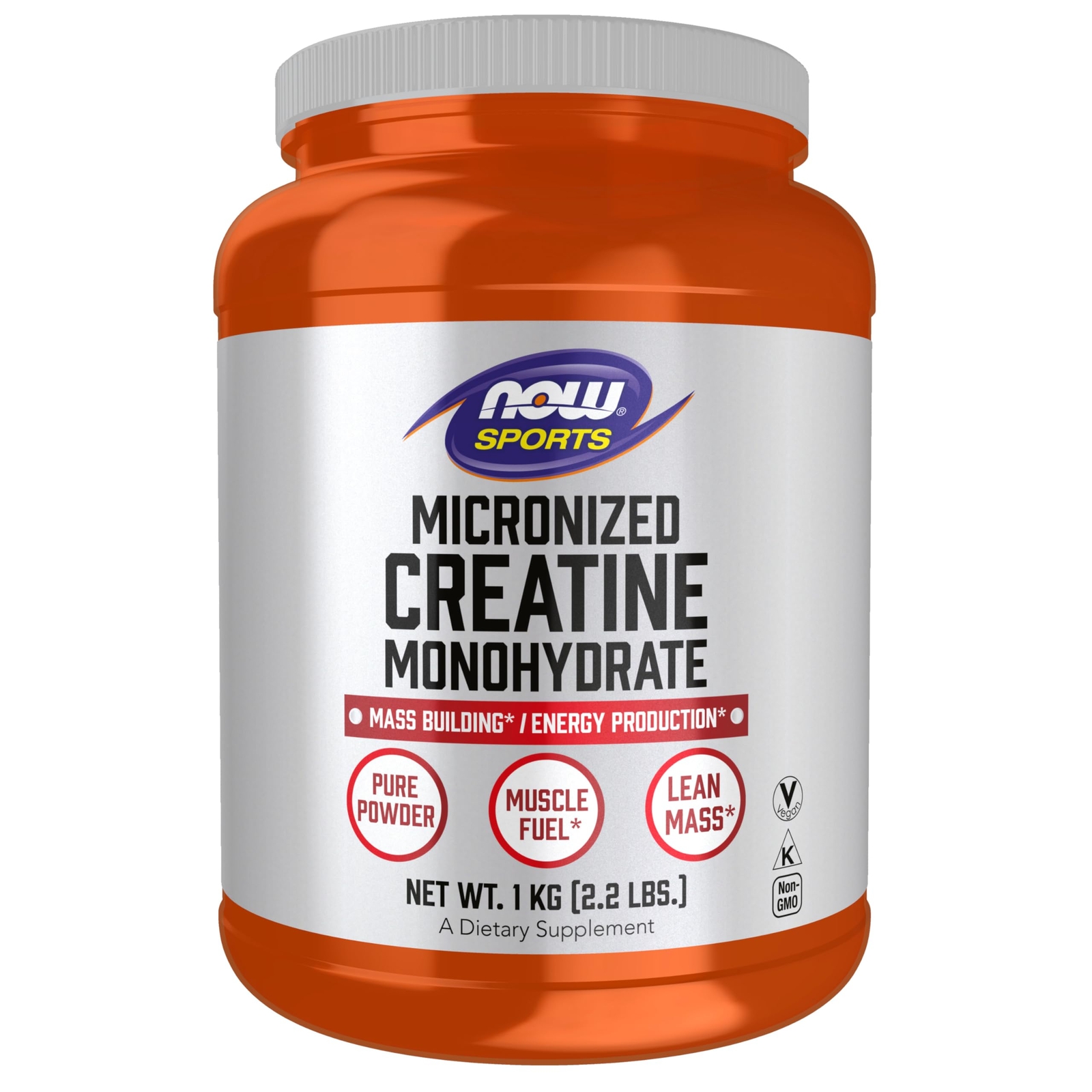NOW Sports Micronized Creatine Monohydrate 238 Servings Pure Muscle Fuel