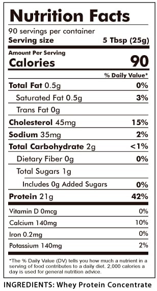 Grass Fed Whey Protein Powder Unflavored 1 Ingredient Pure No Filler _ SALE OFF