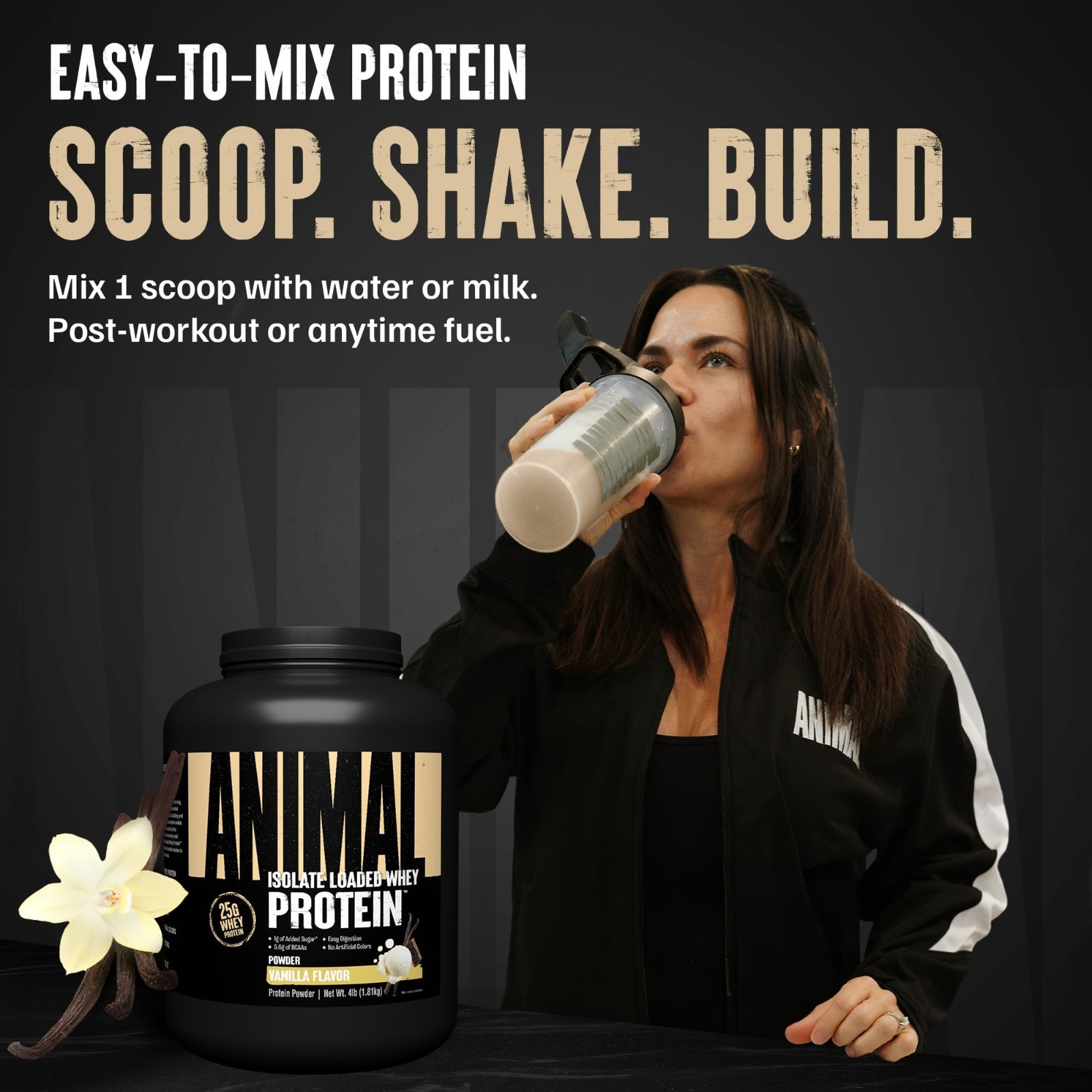 4 lbs Whey Isolate Protein Powder Vanilla, Loaded for Pre & Post Workout Muscle