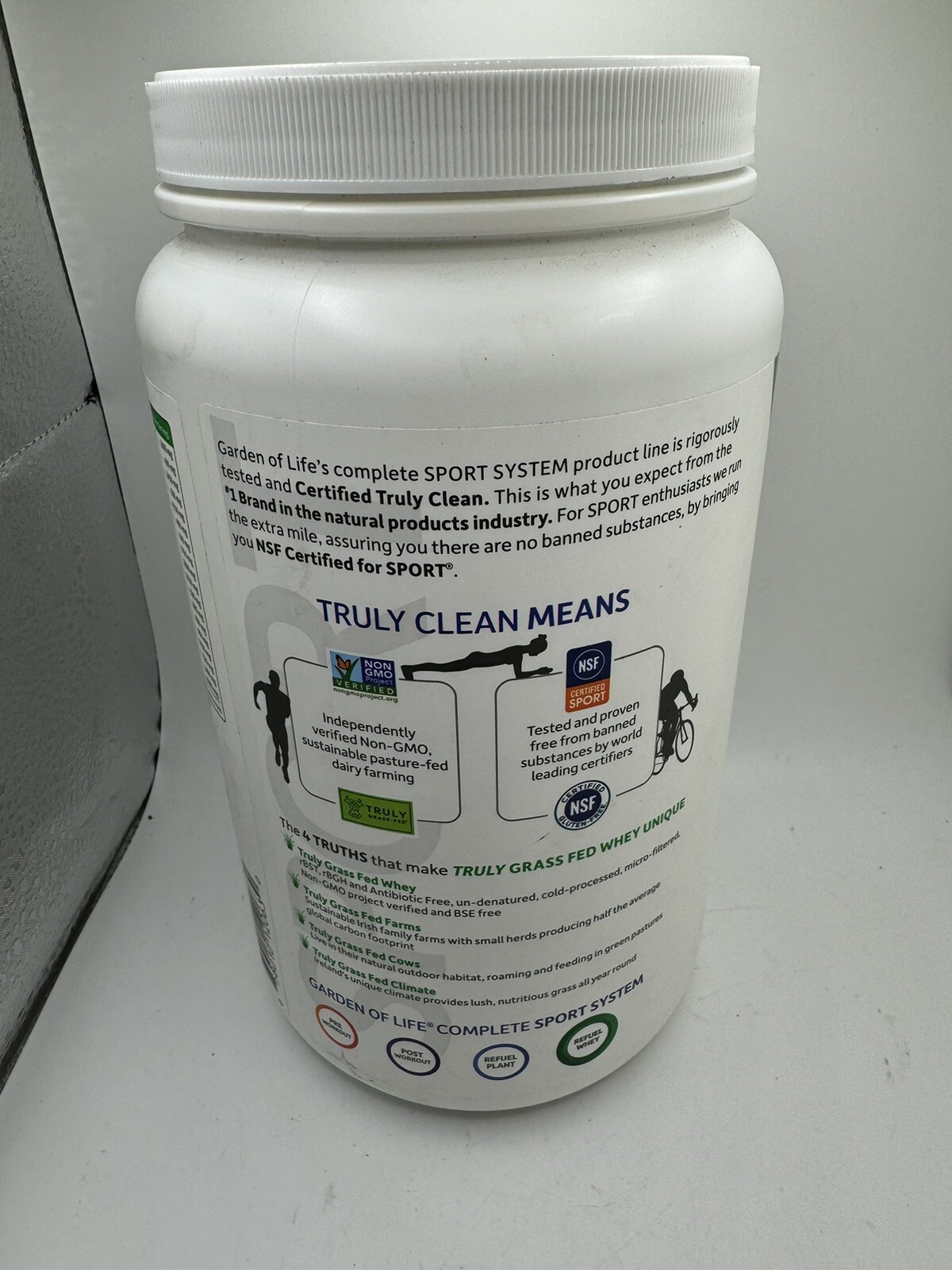 Garden Of Life Sport Certified Grass Fed Whey Vanilla 23.28oz (660g) New Sealed