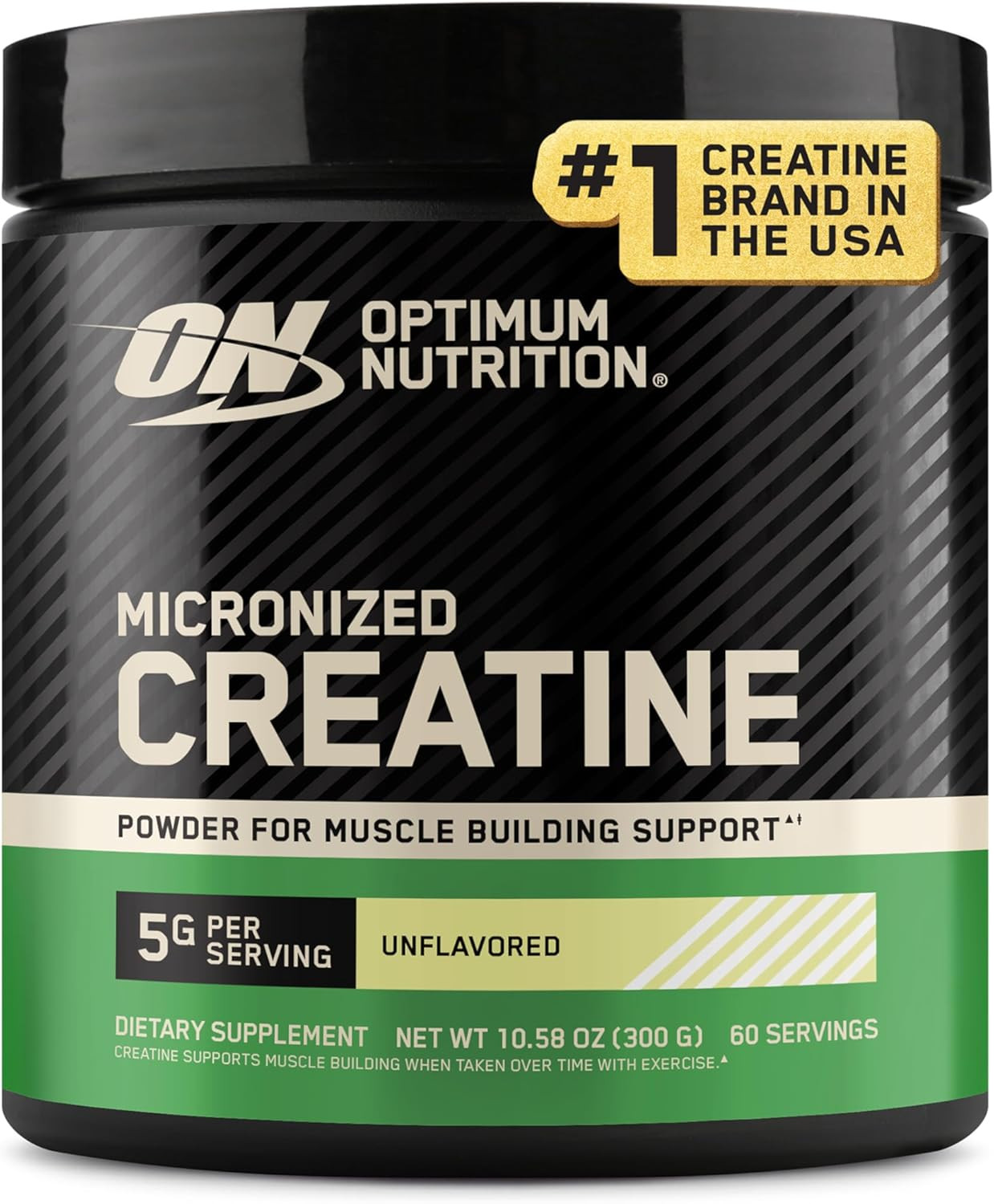 Micronized Creatine Monohydrate Powder, Unflavored, 60 Servings, 300 Grams (Pack