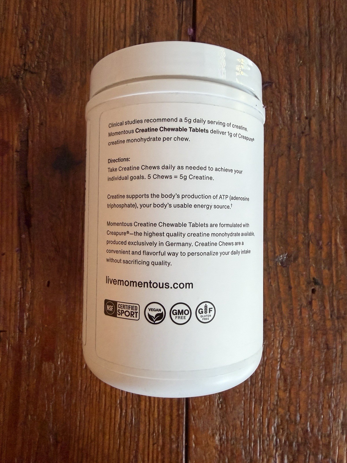 Momentous Creatine Chews 150-Count – Mango FREE SHIPPING Exp 02/28