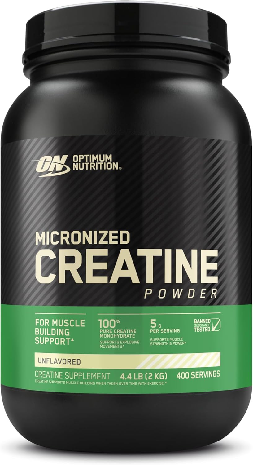 Micronized Creatine Monohydrate Powder, Unflavored, 400 Servings, 2000 Grams (Pa