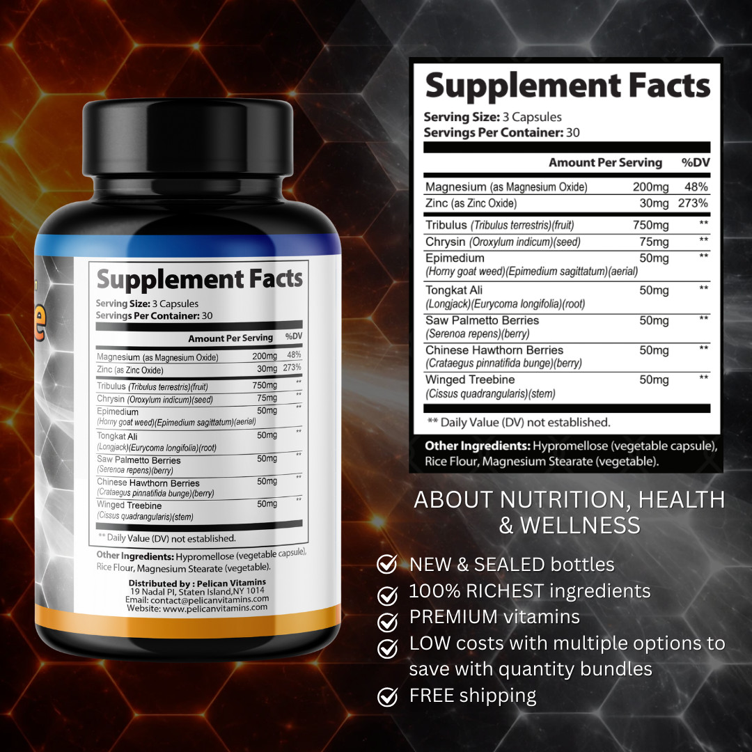 TestoVance- Bodybuilding & Men’s Health Support- 90 Capsules