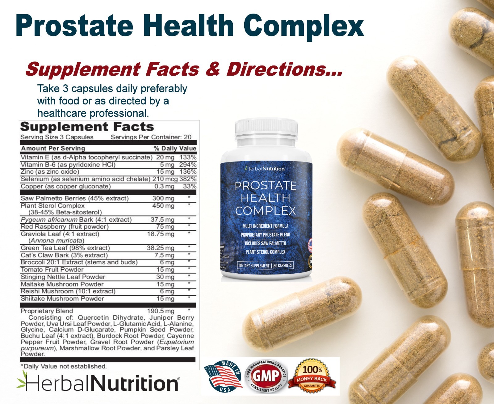 Best Prostate Supplement Natural Remedies for Enlarged Prostate Multi-Ingredient